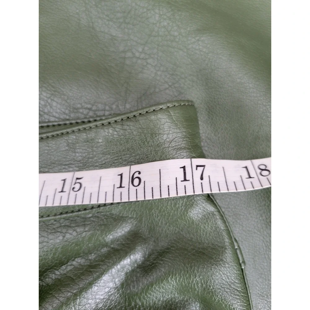 Pilcro x Anthropologie Coated Denim Maxi‎ Skirt Women's Size 14 Green